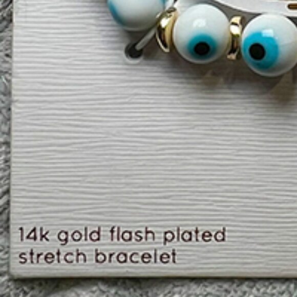 Unwritten - Beaded Evil Eye Stretch Bracelet - NWT - Picture 2 of 5